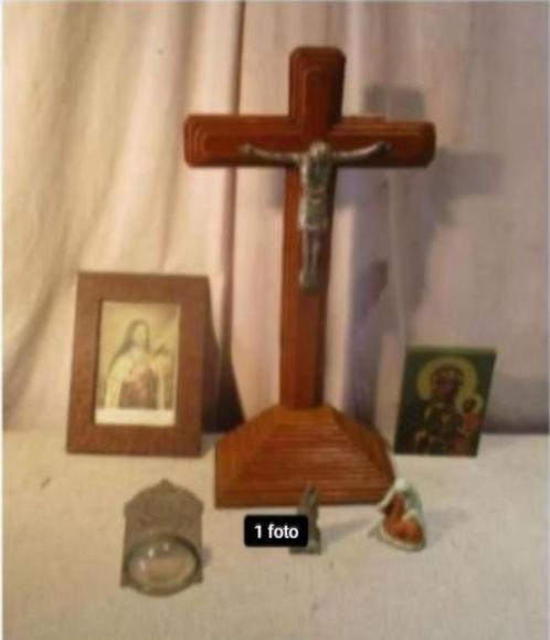 6 Mooie Oude Religieuze Objecten, Antiek en Kunst, Antiek | Religieuze voorwerpen, Ophalen of Verzenden