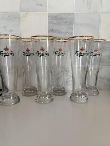 Verres Carlsberg 6 pièces - parfaits 