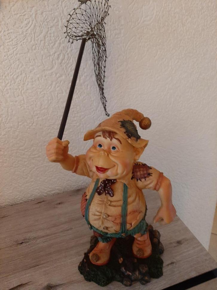 Laven Efteling Lok met vlindernet, Verzamelen, Efteling, Zo goed als nieuw, Beeldje of Poppetje, Ophalen of Verzenden