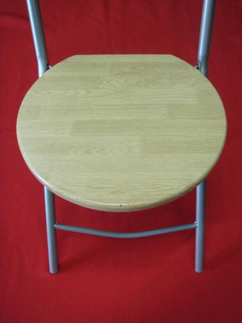 chaise de bureau en acier / bois pliable pour étudiant, Huis en Inrichting, Bureaustoelen, Zo goed als nieuw, Bureaustoel, Ophalen