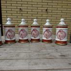 Set van 6 oude voorraadpotten Limoges, Antiek en Kunst, Antiek | Keramiek en Aardewerk, Ophalen of Verzenden