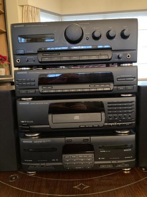 Kenwood Stereo keten, TV, Hi-fi & Vidéo, Chaîne Hi-fi, Comme neuf, Deck cassettes ou Lecteur-enregistreur de cassettes, Lecteur CD