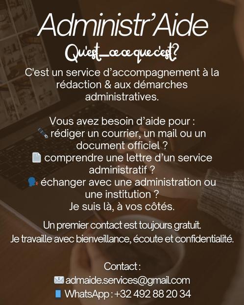 Aide administrative - SOS paperasse, Vacatures, Vacatures | Administratie en Secretariaat