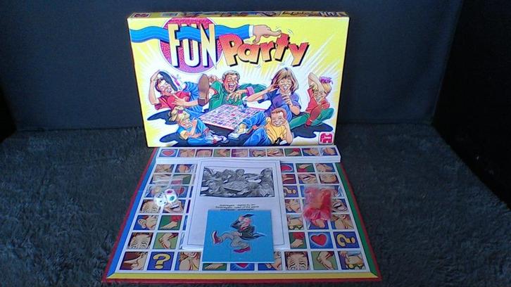 STOPZETTING VERZAMELING Fun party, Hobby en Vrije tijd, Gezelschapsspellen | Bordspellen, Gebruikt, Ophalen of Verzenden