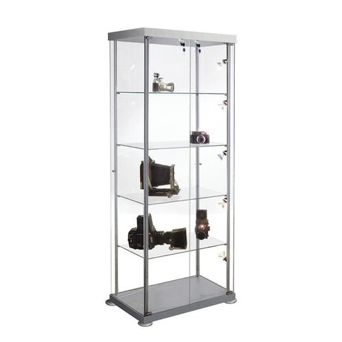 Vitrinekast glas rechthoekig glasvitrine met slot, Huis en Inrichting, Kasten | Vitrinekasten, Nieuw, 150 tot 200 cm, 50 tot 100 cm