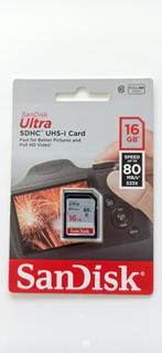 SanDisk SDXC Ultra kaarten 16GB / 64GB ( nieuw), TV, Hi-fi & Vidéo, Photo | Cartes mémoire, 16 GB, SD, Appareil photo, Enlèvement ou Envoi