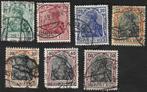 7 Postzegel 1902 Germania inschrift DEUTSCHES REICH, Timbres & Monnaies, Timbres | Europe | Allemagne, Enlèvement ou Envoi, Empire allemand