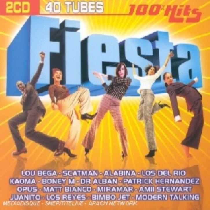 100% Hits Fiesta - Compilatie van 2 cd's 💿 💿, Cd's en Dvd's, Cd's | Dance en House, Zo goed als nieuw, Disco, Boxset, Ophalen of Verzenden