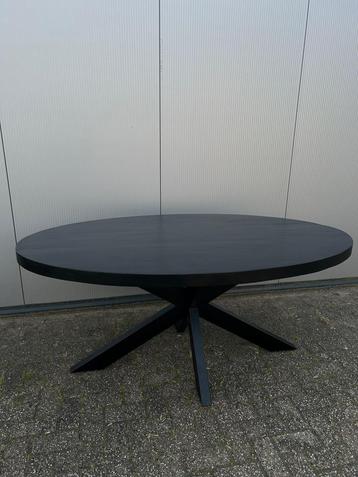 Dessus de table ovales en bois de manguier noir (sans pieds)