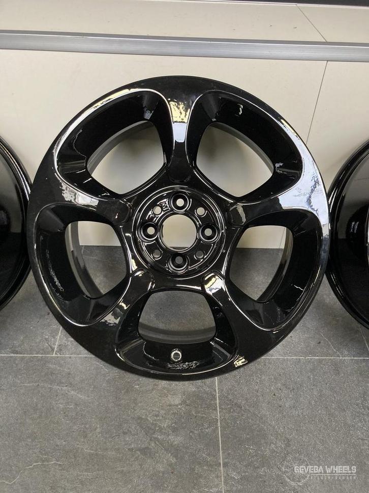 17” originele Fiat 500 Abarth velgen 4x98 130004512, Auto-onderdelen, Banden en Velgen, Velg(en), 17 inch, Personenwagen, Gebruikt