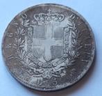 5 lire vitorio emanuel 1873. MBN!!, Italië, Zilver