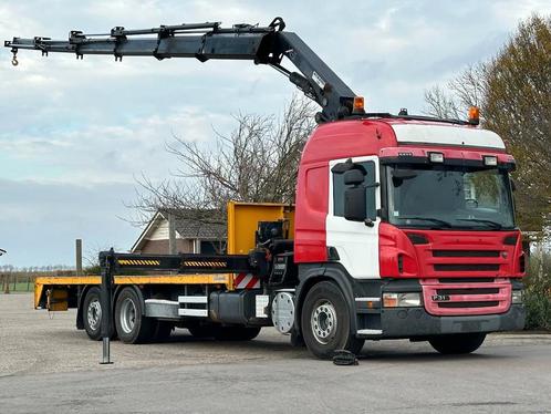 Scania P310 !KRAAN/CRANE/GRUE/ HIAB 28TM! RADIO REMOTE! TOP!, Auto's, Vrachtwagens, Bedrijf, ABS, Airconditioning, Elektrische ramen