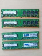 4x1GB ram geheugen, Computers en Software, RAM geheugen, Verzenden, Gebruikt, Desktop