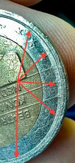 2 euro, met een drukfout., Ophalen of Verzenden