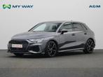 Audi A3 Sportback A3 Sportback 35 TFSI S line S tronic, Auto's, Audi, Automaat, Lederen bekleding, 130 g/km, Zilver of Grijs