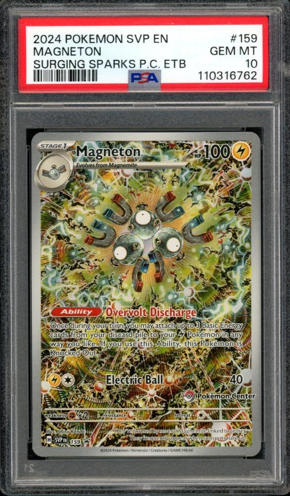 Magneton [Pokemon Center ETB Promo] PSA 10 - SVP159 - Promo, Hobby en Vrije tijd, Verzamelkaartspellen | Pokémon, Zo goed als nieuw