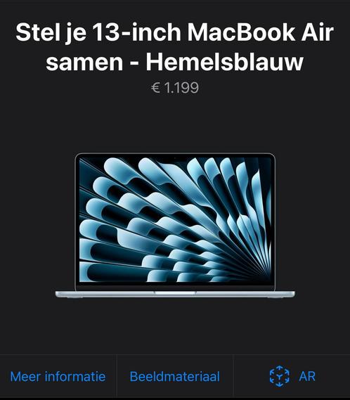 Apple MacBook Air (M3, 2024), Computers en Software, Windows Laptops, 13 inch, SSD, 16 GB, Ophalen of Verzenden