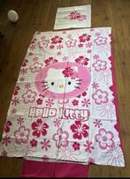 Hello Kitty beddenlaken en kussensloop, Enlèvement ou Envoi, Rose, Housse de couette, Utilisé