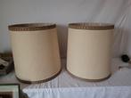 2 vintage lampenkappen XL, Huis en Inrichting, Ophalen, Gebruikt, 25 tot 50 cm, Beige