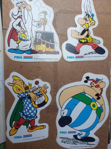Set van 4 stickers Astérix Fina 1976, Boeken, Stripverhalen, Ophalen of Verzenden, Zo goed als nieuw