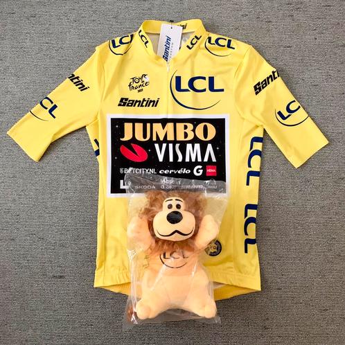 Tour de France 2023 Jumbo-Visma Yellow Jersey + Lion, Sport en Fitness, Wielrennen, Nieuw, Kleding