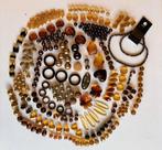 Lot de 350 perles brunes et ambre + fil heishi, Enlèvement ou Envoi, Neuf, Perle