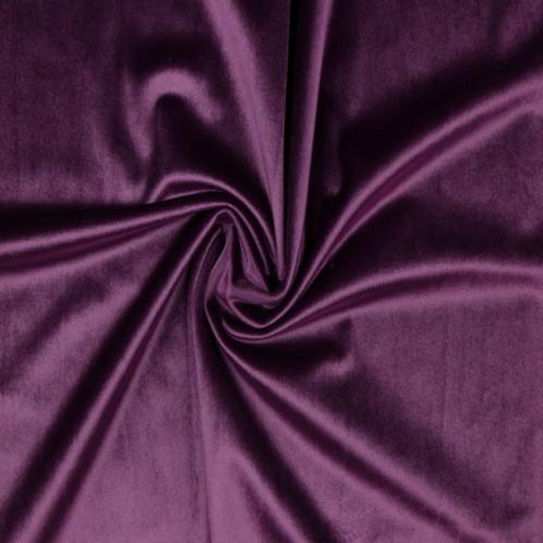 6163)150x100cm meubelstoffen velours fluweel paars, Hobby en Vrije tijd, Stoffen en Lappen, Nieuw, Polyester, 120 cm of meer, 30 tot 200 cm