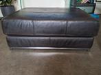 Poef groot 2 stuks voor €50, bruin leder, Ophalen, Gebruikt, Leer, 75 tot 100 cm