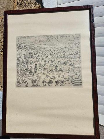 lithographie signe james ensor beschikbaar voor biedingen