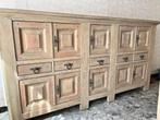 Grote massief eiken houten kast + tafel + stoelen, Antiek en Kunst, Ophalen