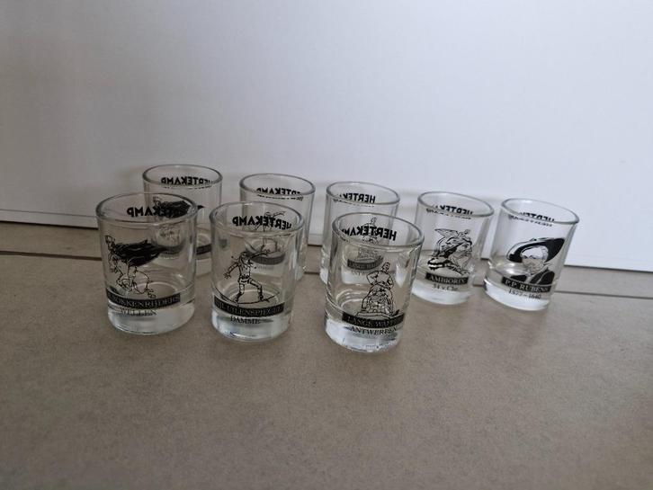glaasjes Hertekamp €5 per stuk, Verzamelen, Glas en Drinkglazen, Zo goed als nieuw, Borrel- of Shotglas, Ophalen of Verzenden