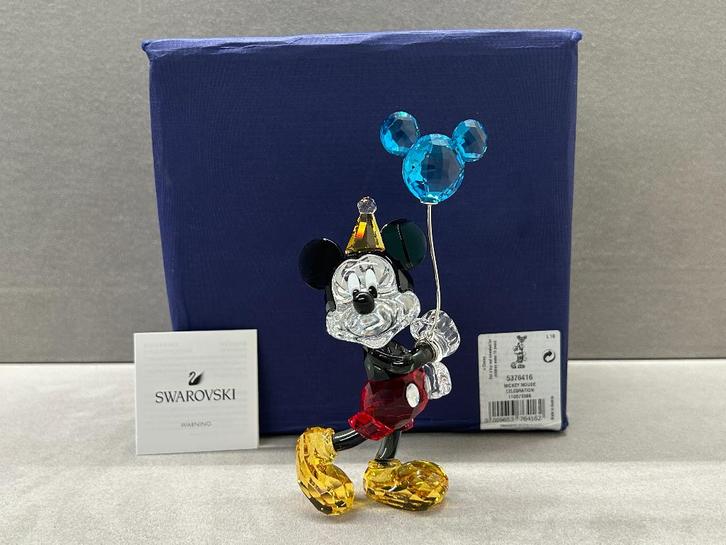 Swarovski Disney Mickey Mouse Celebration Gekleurde versie, Collections, Swarovski, Neuf, Figurine, Enlèvement ou Envoi