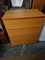 Commode Malm 4 tiroirs, Ophalen, Gebruikt, Eikenhout
