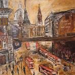 Schilderij Londen, olieverf paletmes, nieuw., Enlèvement