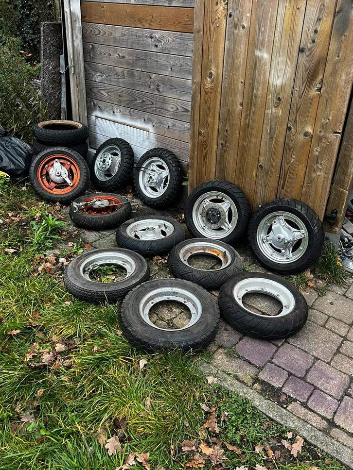 Velgen 10” lot, Fietsen en Brommers, Brommeronderdelen | Algemeen, Zo goed als nieuw, Ophalen