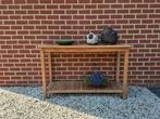 Muurtafel/sidetable teak, Ophalen, Gebruikt
