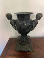 Marmeren vaas op bronzen voet, Antiek en Kunst, Ophalen