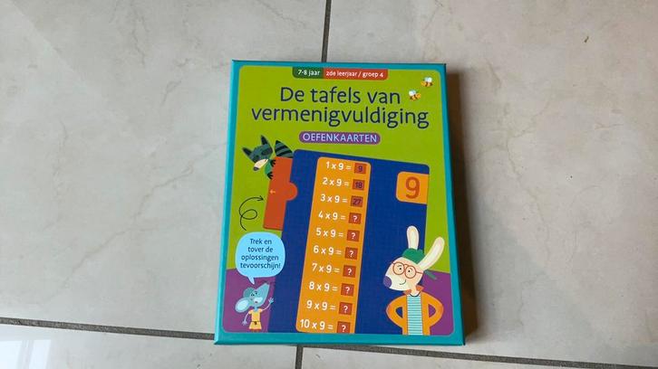 De tafels van vermenigvuldiging - Oefenkaarten, Kinderen en Baby's, Speelgoed | Educatief en Creatief, Zo goed als nieuw, Rekenen