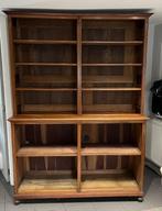 Bibiothèque ancienne en merisier, Maison & Meubles, Armoires | Bibliothèques, 25 à 50 cm, Avec tablette(s), 100 à 150 cm, Enlèvement