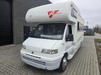 Fiat Ducato 2.5TDi Kampeerwagen 6 personen 122dkm 1Eigenaar, Bedrijf, Diesel, 6 tot 7 meter, Half-integraal