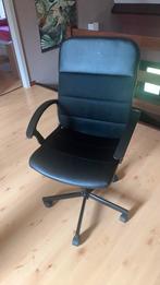 1 zwarte bureaustoel ikea, Ophalen, Zo goed als nieuw, Zwart, Bureaustoel