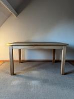 Table à manger en chêne massif 95 x 140 cm, Maison & Meubles, Cinq personnes ou plus, Comme neuf, Enlèvement, Strak / modern