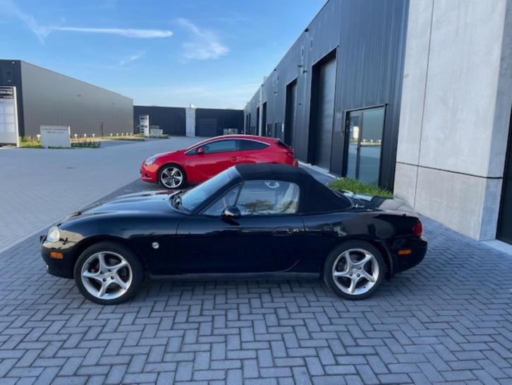 Mazda MX5 1.6I NB FL Memories, Beige leder, Houten stuur, Auto's, Mazda, Bedrijf, Te koop, MX-5, ABS, Airbags, Centrale vergrendeling