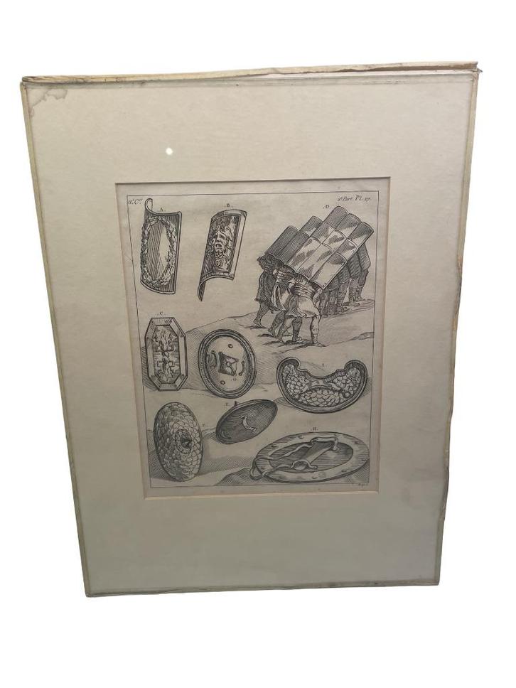 Eau-forte Costume Anciens peuples Planche 17 Dandré, Antiquités & Art, Art | Eaux-fortes & Gravures, Enlèvement ou Envoi