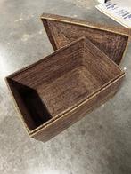 rieten mand, Huis en Inrichting, Woonaccessoires | Schalen en Manden, Ophalen, Gebruikt, Rechthoekig, Mand
