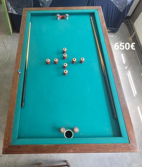 Biljart uit de jaren 70, Sport en Fitness, Biljarten en Poolen, Gebruikt, Biljarttafel, Ophalen