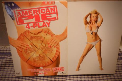 DVD BOX American Pie 4-Play. (4-DVD'S), Cd's en Dvd's, Dvd's | Komedie, Zo goed als nieuw, Actiekomedie, Vanaf 12 jaar, Verzenden