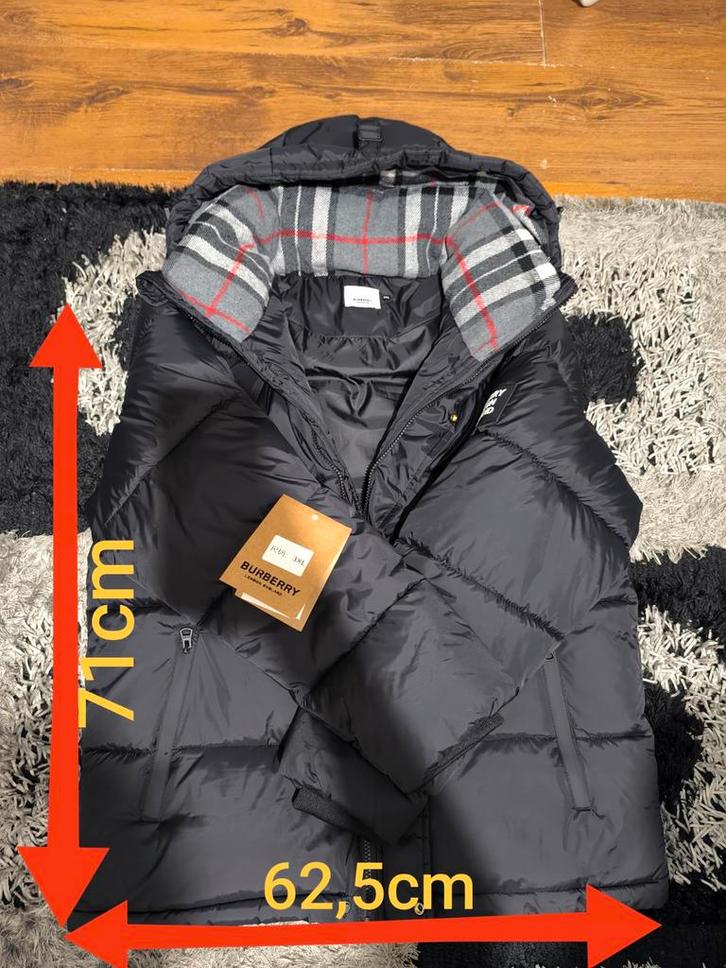 Burberry puffer jacket., Kleding | Heren, Bodywarmers, Nieuw, Overige maten, Zwart, Ophalen