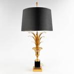 Hollywood regency table lamp attributed to Boulanger S.A., Gebruikt, Metaal, 50 tot 75 cm, Ophalen