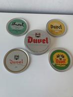 2 sets metalen onderzetters van DUVEL, Verzamelen, Ophalen of Verzenden, Duvel